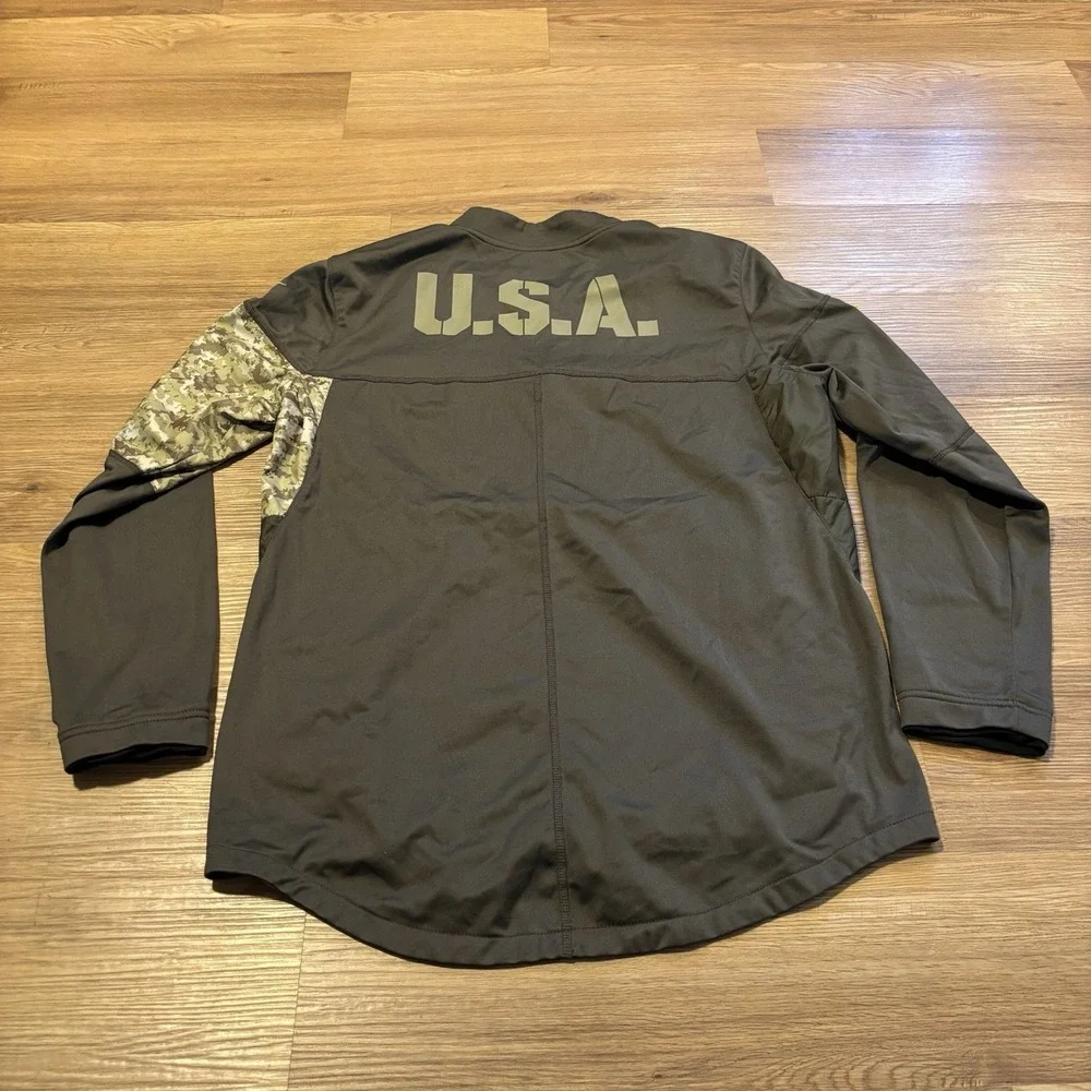 Dallas Cowboys 1/2 Zip Jacket Sz M Salute to Service Nike Shield On Field NFL